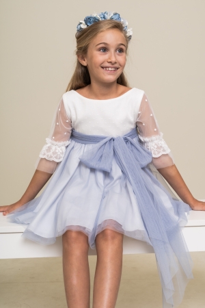 VESTIDO CEREMONIA NIÑA BLUE 