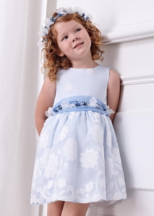 VESTIDO ORGANZA BORDADO 
