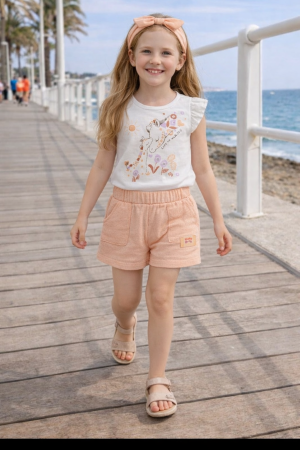 CONJUNTO CASUAL NIÑA JIRAFA