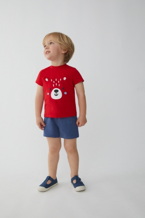 CONJUNTO CASUAL BEBE NIÑO OSO 