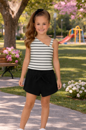 CONJUNTO CASAULA NIÑA ASIMETRICO 