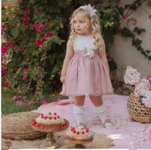 VESTIDO TUL PLUMETI ROSA