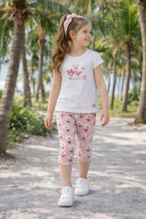 CONJUNTOS CASUAL NIÑA ROSA 