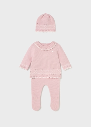 CONJUNTO TRES PIEZAS TRICOT