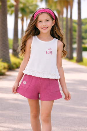 CONJUNTO CASUAL NIÑA LOVE 