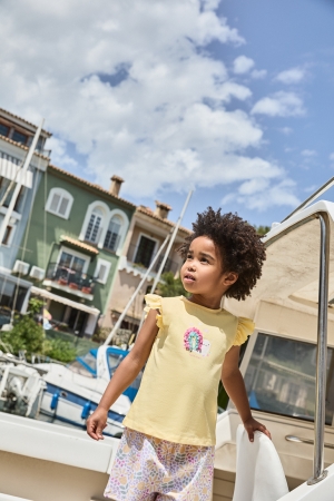 CONJUNTO CASUAL NIÑA AMARILLO 